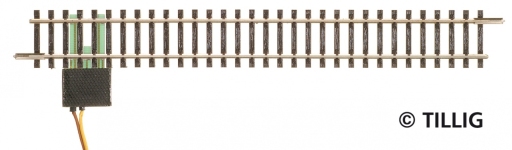 Tillig 83143 - TT - Modellgleis, Anschlussgleis gerade, 166 mm - analog